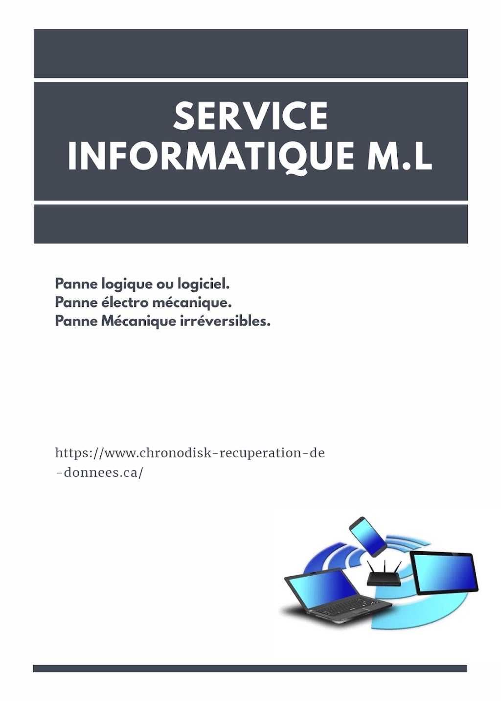 Service Informatique M.L | 137 Rue St Ernest, Saint-Siméon, QC G0T 1X0, Canada | Phone: (418) 633-5339