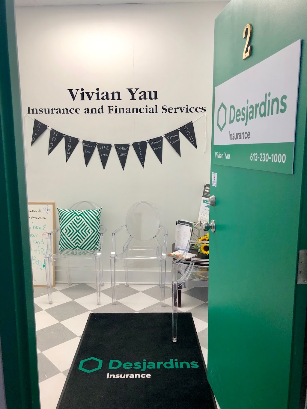 Vivian Yau Desjardins Insurance Agent | 2-875 Bank St, Ottawa, ON K1S 3W4, Canada | Phone: (613) 230-1000