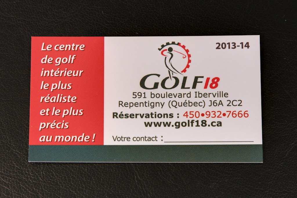 GOLF 18 Repentigny | 591 Bd Iberville, Repentigny, QC J6A 2C2, Canada | Phone: (450) 932-7666