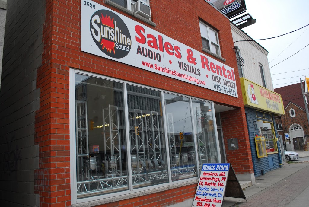 Sunshine Sound & Lighting | 1659 Eglinton Ave W, York, ON M6E 2H1, Canada | Phone: (416) 781-6111