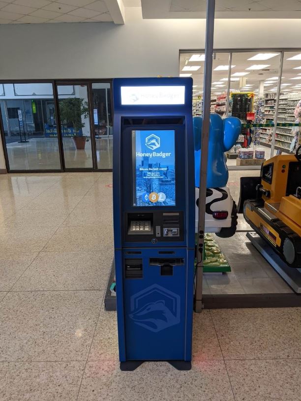 HoneyBadger Bitcoin ATM at Bayfield Mall | 320 Bayfield St, Barrie, ON L4M 3C2, Canada | Phone: (604) 787-1220