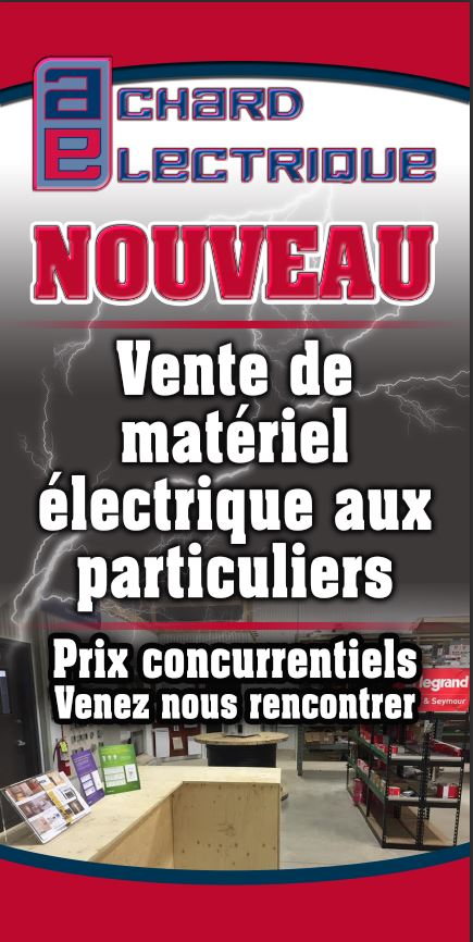 Achard Electrique | 2445 Rue Alexis-le-Trotteur, Jonquière, QC G7X 0E4, Canada | Phone: (418) 547-3092