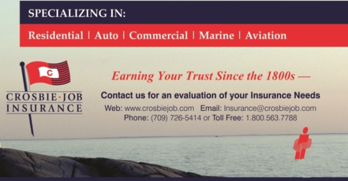 Crosbie Job Insurance Limited | 5 Trowbridge Ln, Arnolds Cove, NL A0B 1A0, Canada | Phone: (709) 463-2000