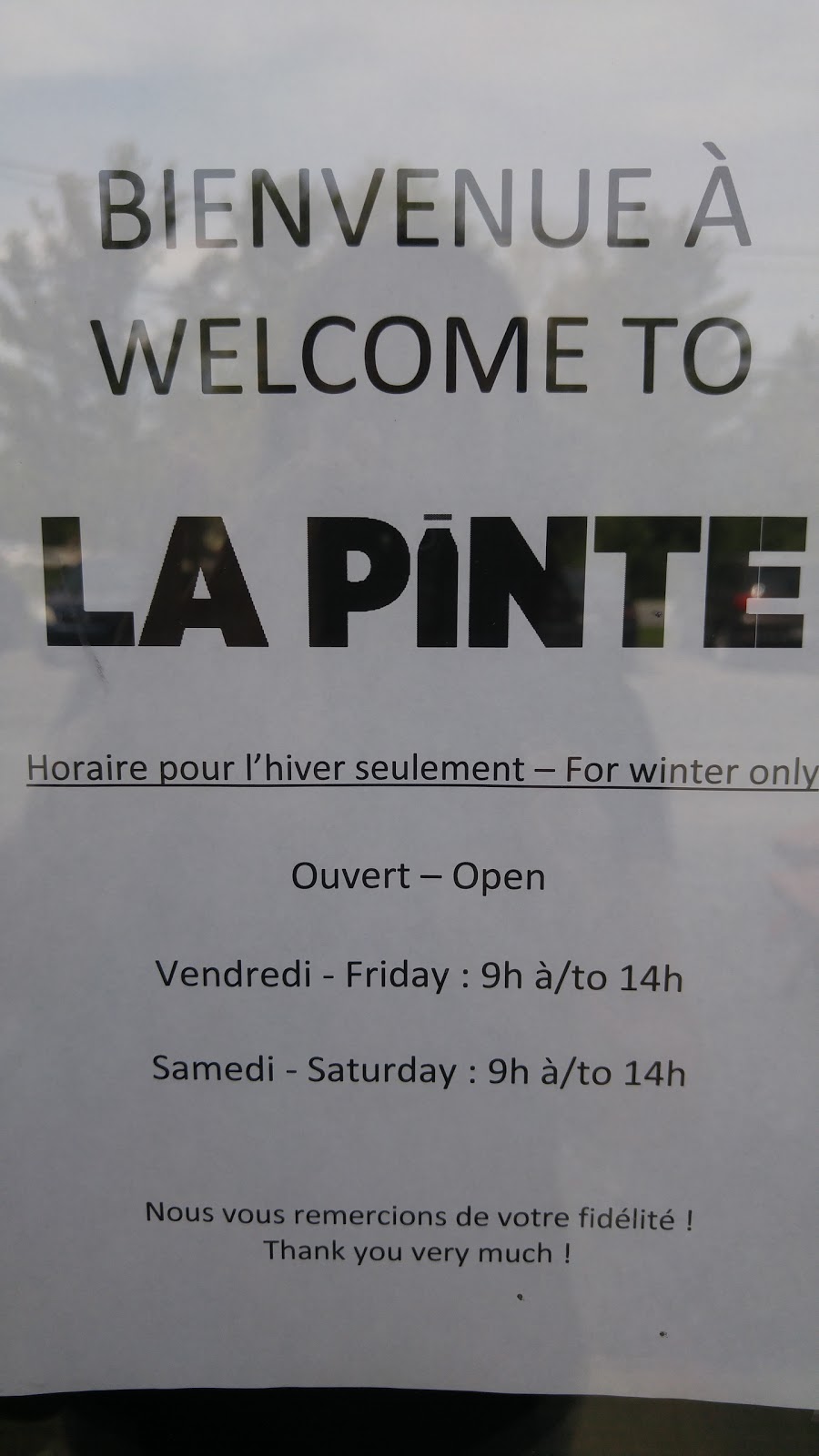 La Pinte | 1060 Rue Westmount, Ayers Cliff, QC J0B 1C0, Canada | Phone: (819) 867-0131