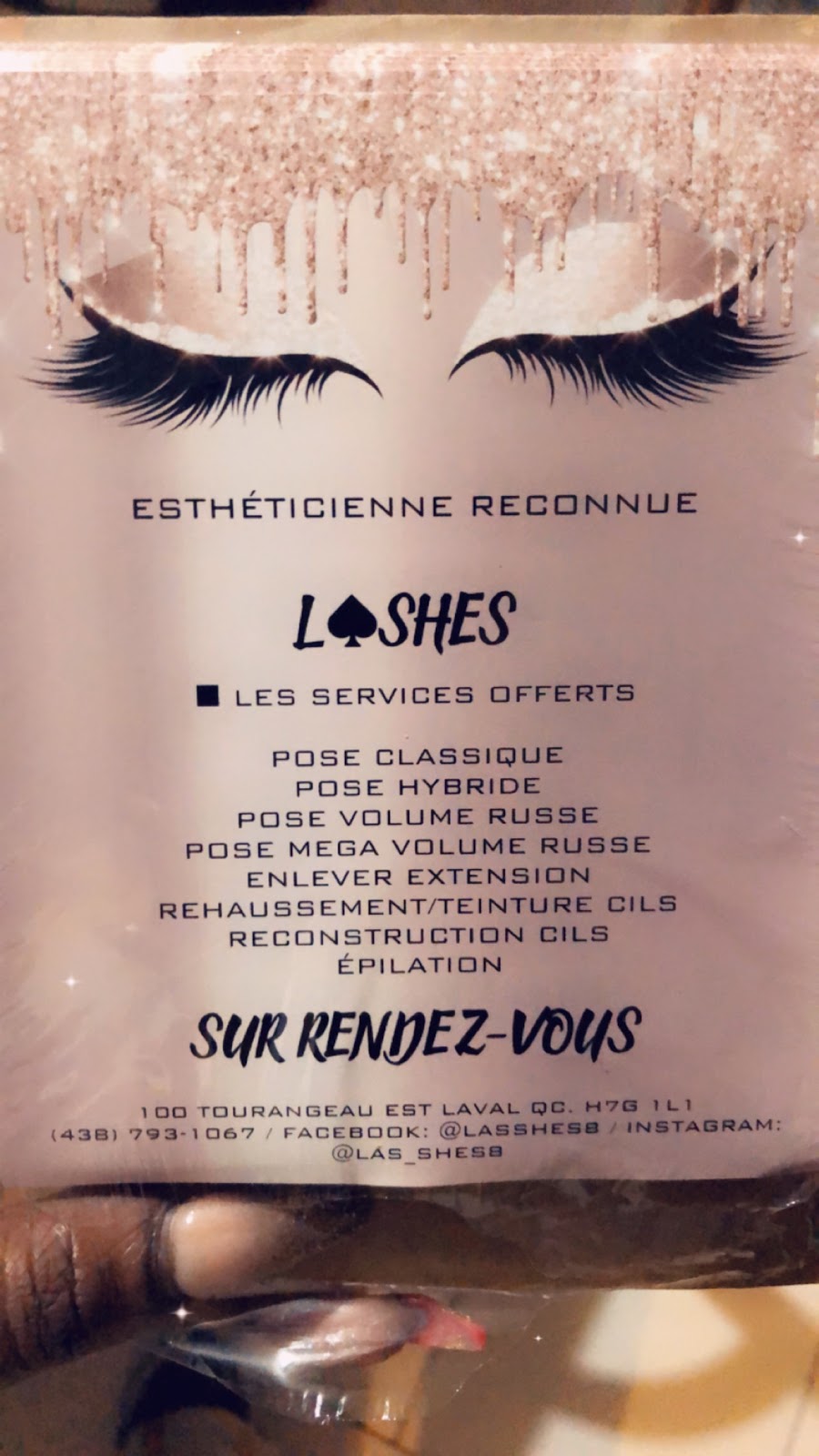 Lashes Esthetique | 100 Rue Tourangeau E, Laval, QC H7G 1L1, Canada | Phone: (438) 793-1067