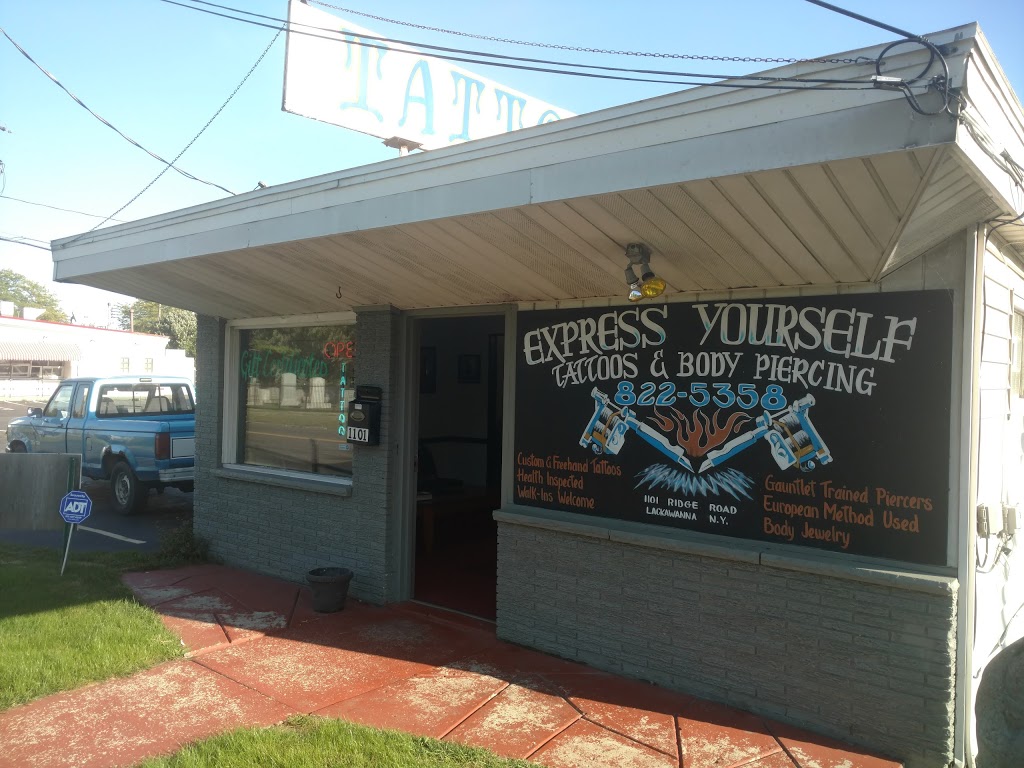 Express Yourself Tattoos & Body Piercing | 1101 Ridge Rd, Lackawanna, NY 14218, USA | Phone: (716) 822-5358