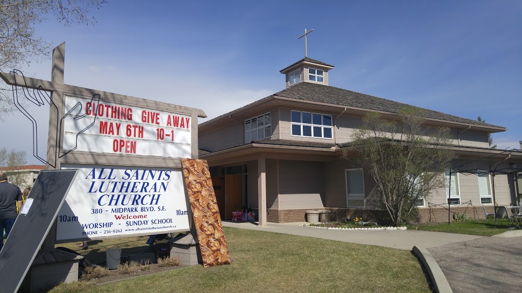 All Saints Lutheran Church | 380 Midpark Blvd SE, Calgary, AB T2X 2K4, Canada | Phone: (403) 256-0262