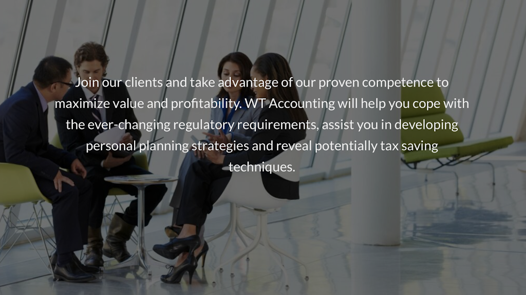 WT Accounting & Tax Services | 211 Andrews Trail, Milton, ON L9T 6S7, Canada | Phone: (647) 887-2257