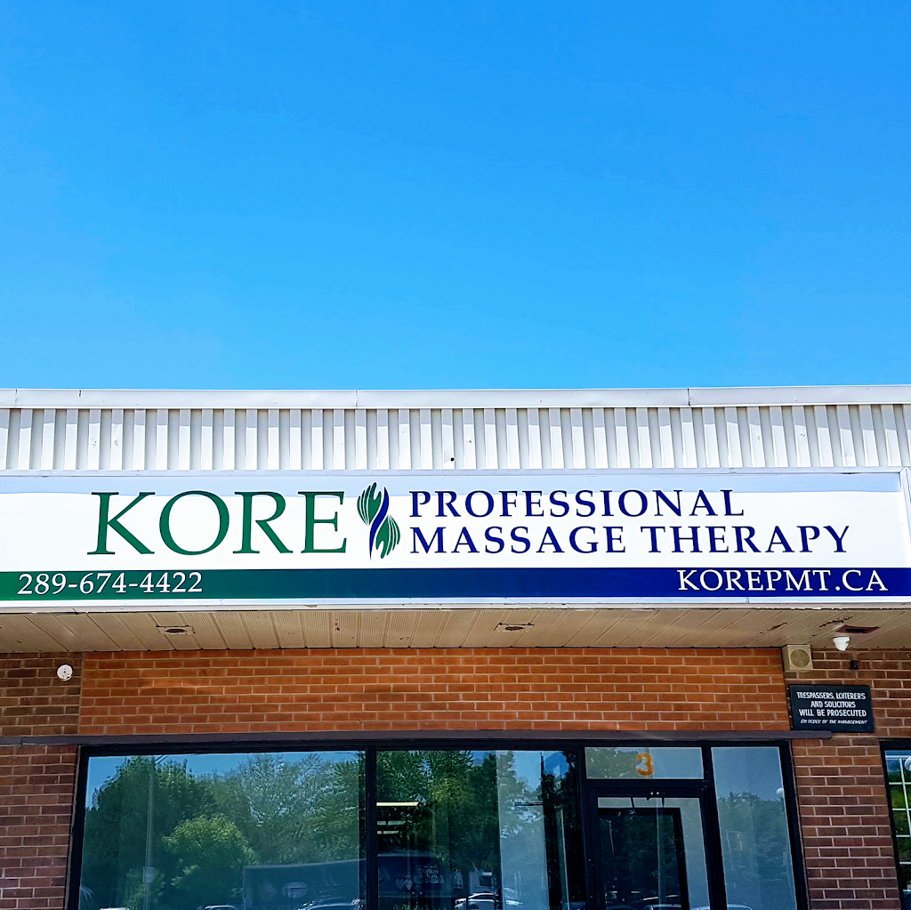 Kore Professional Massage Therapy | 1000 Upper Gage Ave Unit 3, Hamilton, ON L8V 4R5, Canada | Phone: (289) 674-4422