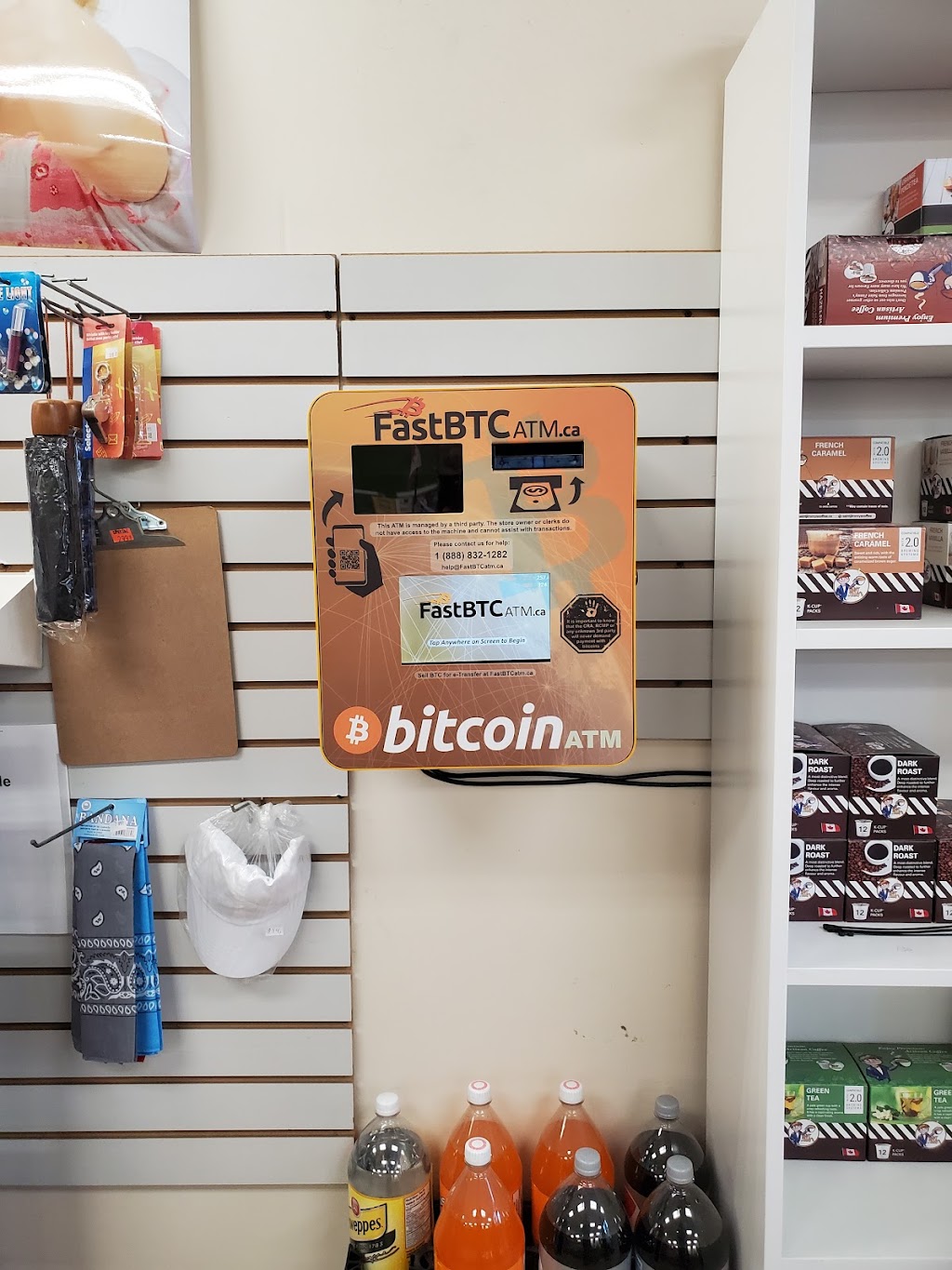 FastBTC Bitcoin ATM - Maplewood Market | 796 Brant St, Burlington, ON L7R 2J2, Canada | Phone: (888) 832-1282