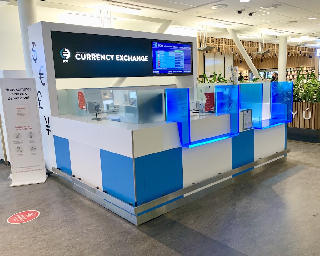 ICE International Currency Exchange | Montréal-Pierre Elliott Trudeau International Airport, 975 boul. Roméo-Vachon N, Dorval, QC H4Y 1H1, Canada | Phone: (514) 828-0068