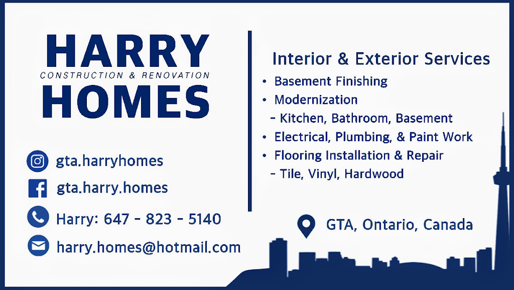 Harry Homes | 3034 Cowie Ct, Mississauga, ON L4T 3G6, Canada | Phone: (647) 823-5140