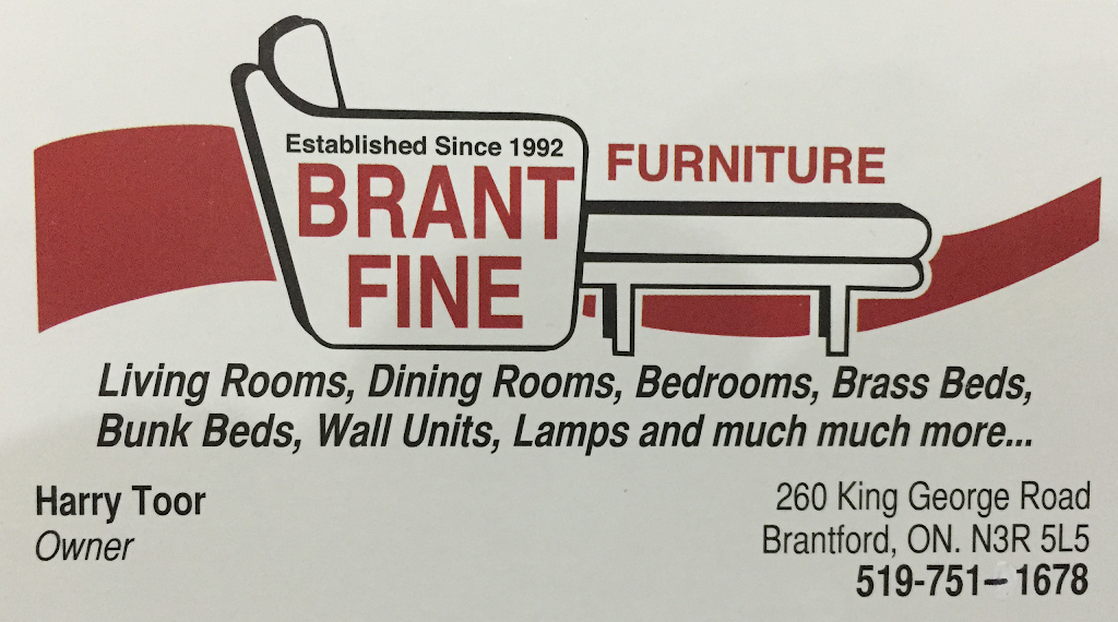 Brant Fine Furniture | 260 King George Rd, Brantford, ON N3R 5L5, Canada | Phone: (519) 751-1678