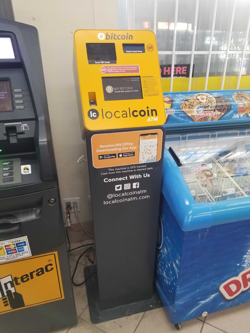 Localcoin Bitcoin ATM - Big Bear Food Mart | 878 King St W, Hamilton, ON L8S 4S6, Canada | Phone: (877) 412-2646