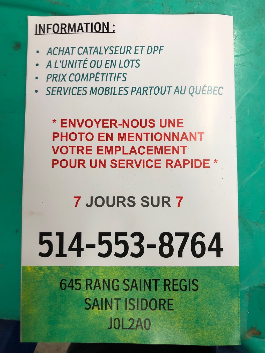 CATABEC | Rue Girard, Saint-Isidore, QC J0L 2A0, Canada | Phone: (514) 553-8764
