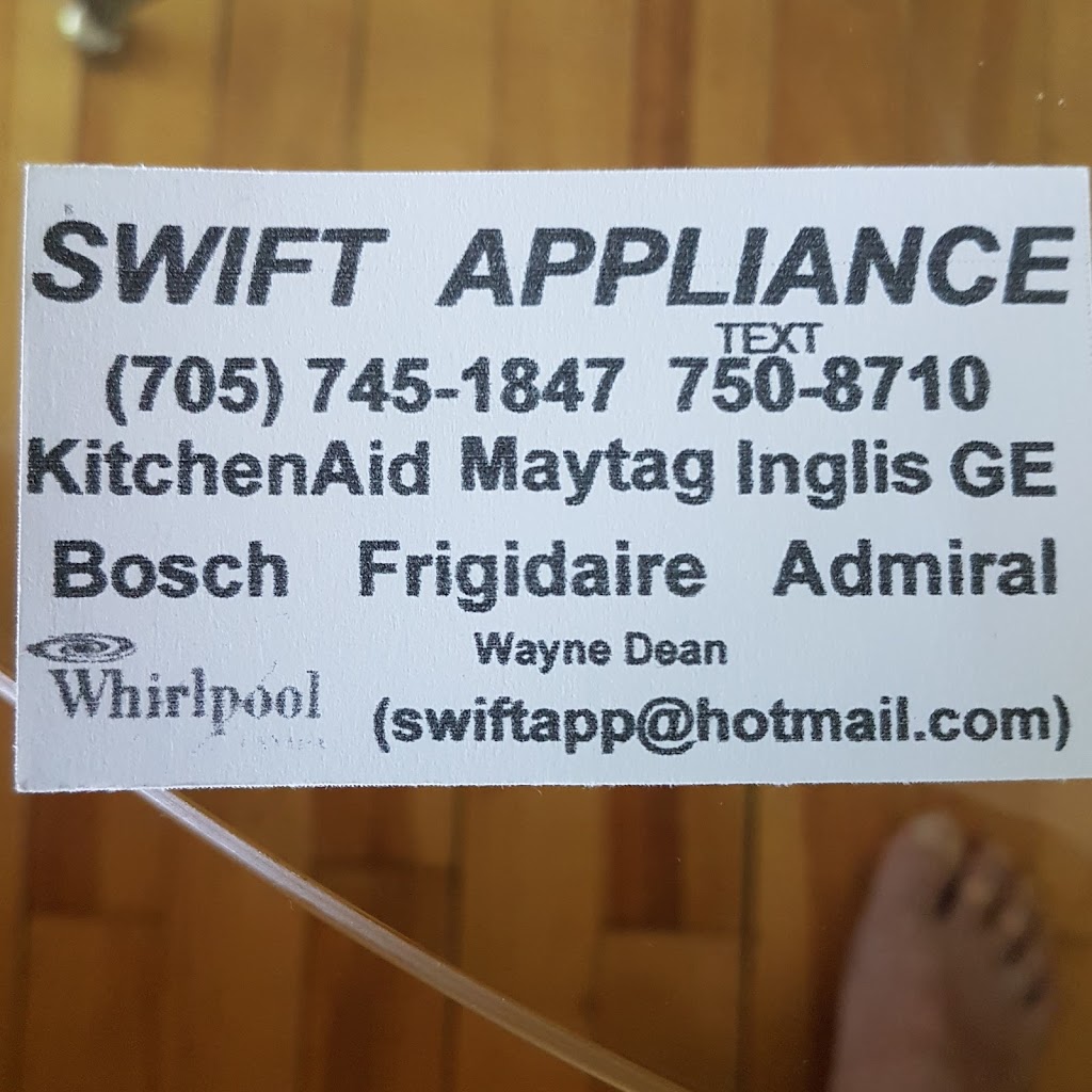 Swift Appliance Service & Repair | 518 Rose Ave, Peterborough, ON K9J 4E7, Canada | Phone: (705) 750-8710