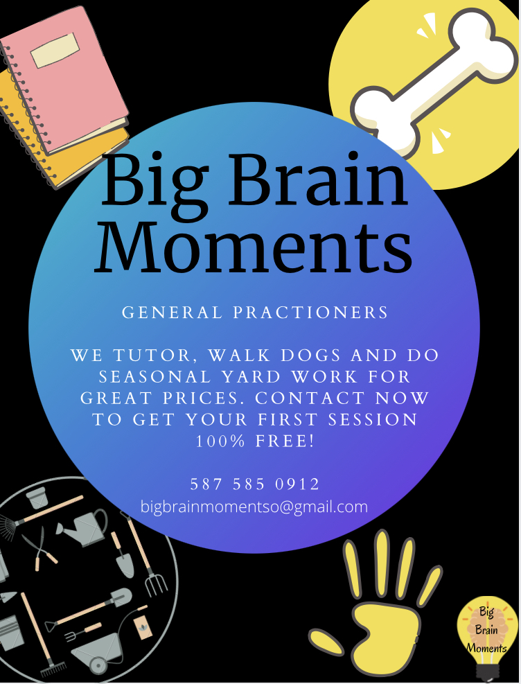 Big Brain Moments | 62 Crystal Shores Pl, Okotoks, AB T1S 2G3, Canada | Phone: (587) 585-0912