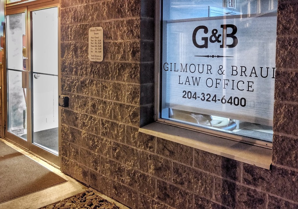 Gilmour & Braul Law Office | 125 Centre Ave E, Altona, MB R0G 0B1, Canada | Phone: (204) 324-6400