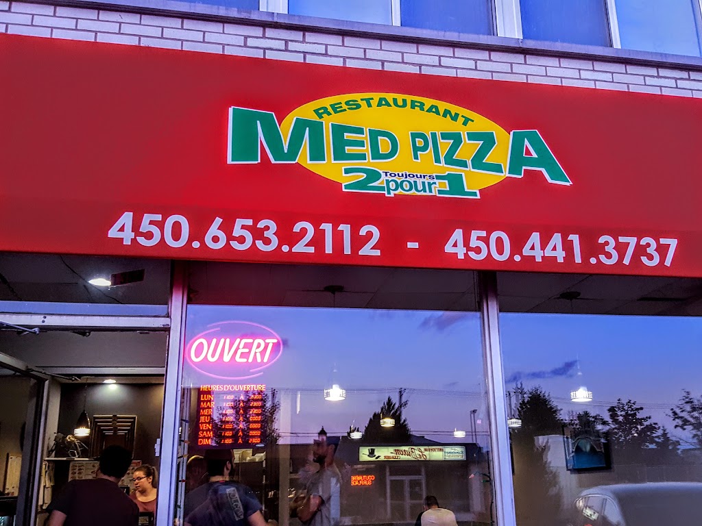 Med Pizza St Bruno | 1394 Rue de Montarville, Saint-Bruno-de-Montarville, QC J3V 3T5, Canada | Phone: (450) 653-2112