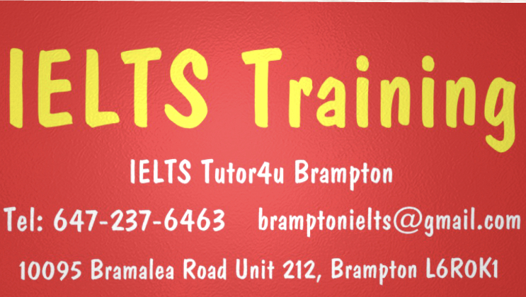 IELTS Tutor4U Brampton | 10095 Bramalea Rd Unit 212, Brampton, ON L6R 0K1, Canada | Phone: (647) 237-6463