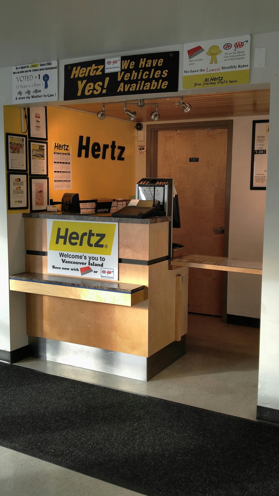 Hertz Car Rental | 3350 Spitfire Way, Cassidy, BC V0R 1H0, Canada | Phone: (250) 245-8818