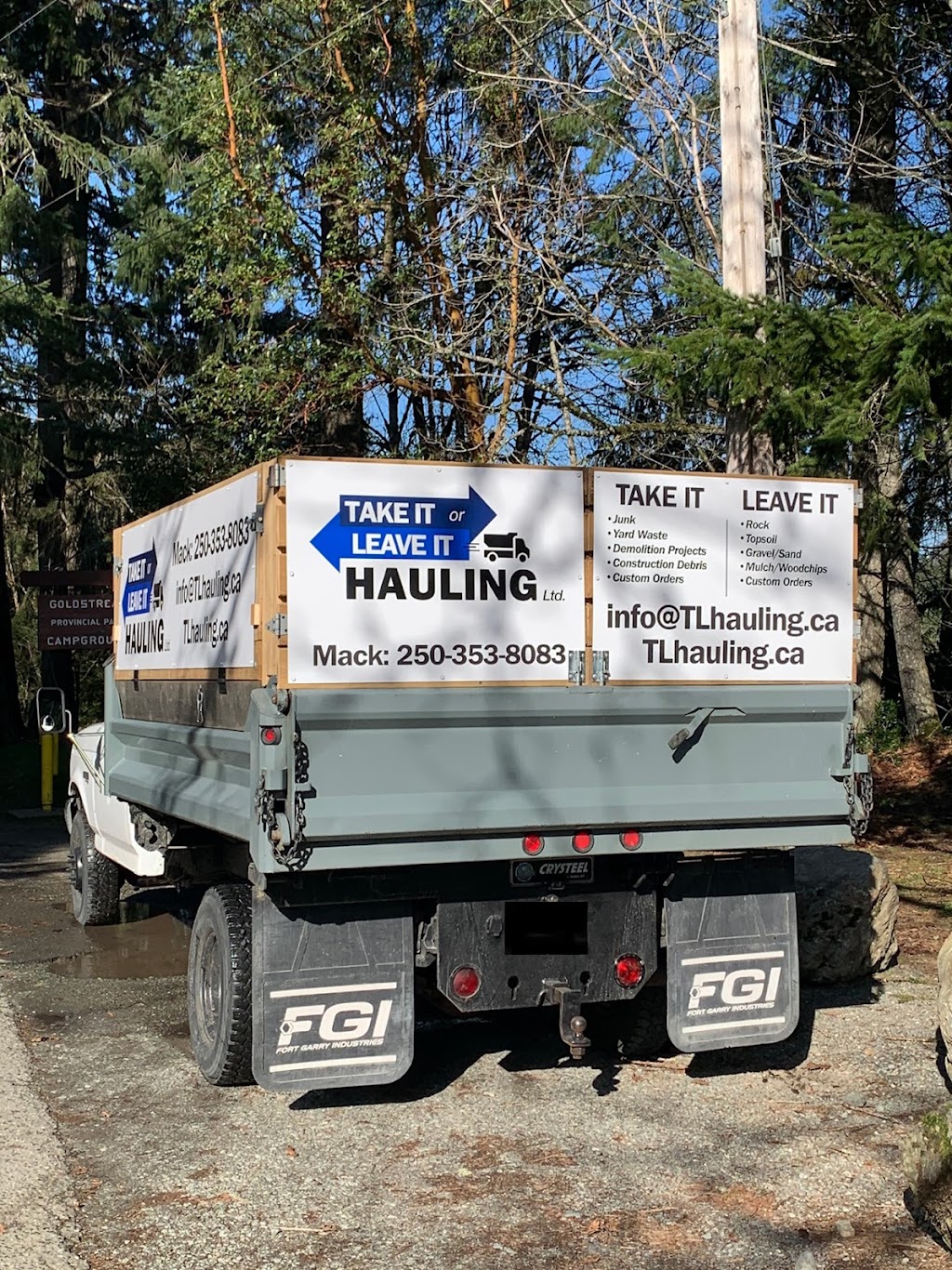 Take It or Leave It Hauling | 539 Treanor Ave, Victoria, BC V9B 3H2, Canada | Phone: (250) 353-8083