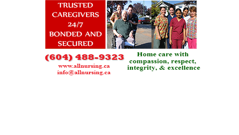 All Nursing Health Care Services Inc | 200-4170 Still Creek Dr, Burnaby, BC V5C 6C6, Canada | Phone: (604) 488-9323