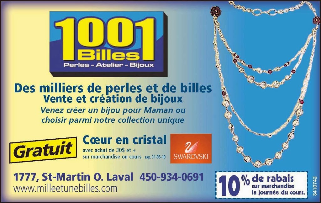 1001 Billes | 1777 Boulevard Saint-Martin O, Laval, QC H7S 1N2, Canada | Phone: (450) 934-0691