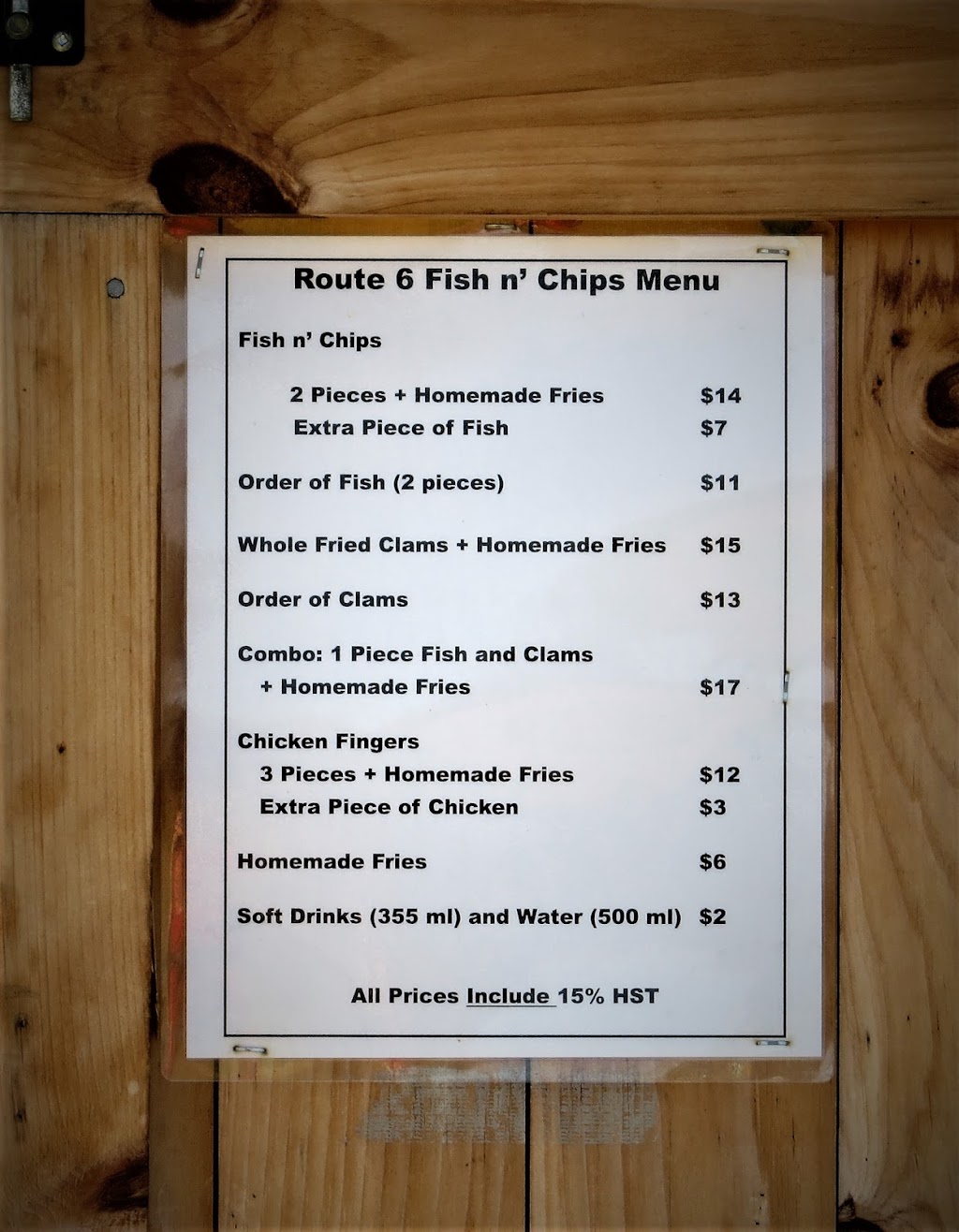 Route 6 Fish n Chips | 7359 Cavendish Rd, North Rustico, PE C0A 1X0, Canada | Phone: (902) 213-3435