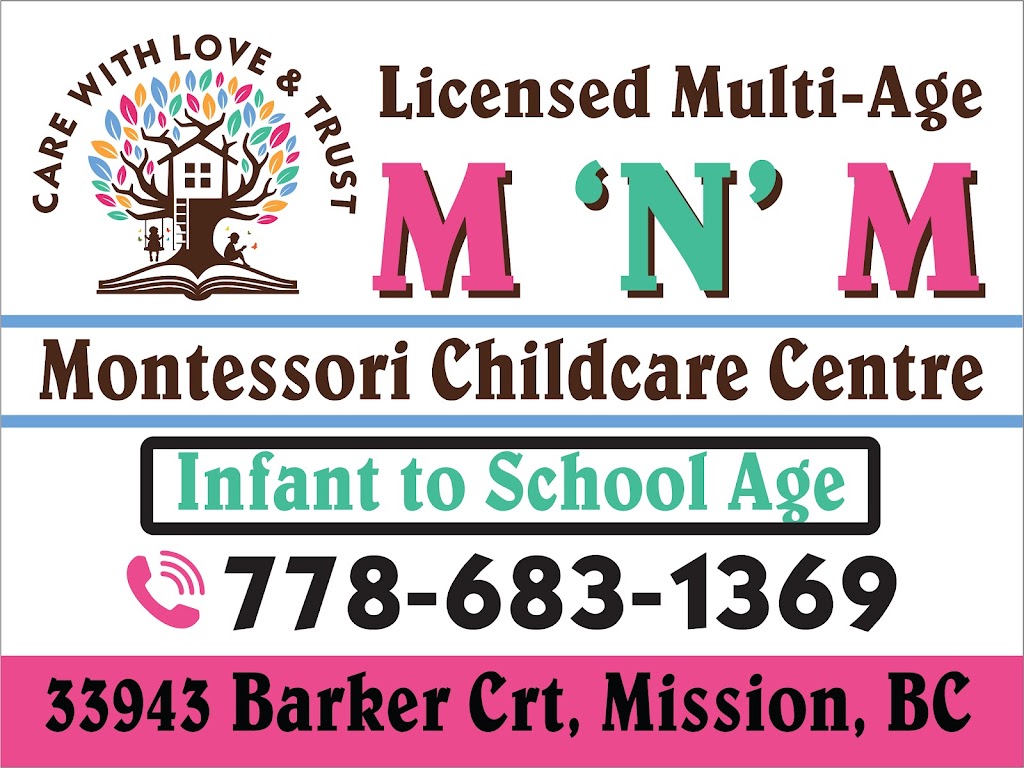 M ‘N’ M Montessori Childcare Centre | 33943 Barker Crt, Mission, BC V2V 0J6, Canada | Phone: (778) 683-1369