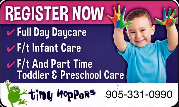 Tiny Hoppers Daycare Burlington | 2204 Industrial St, Burlington, ON L7P 0N6, Canada | Phone: (905) 331-0990