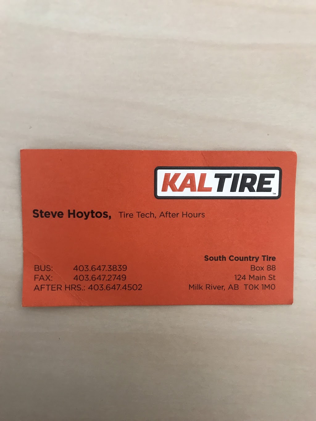 South Country Tire | 124 Main St NW, Milk River, AB T0K 1M0, Canada | Phone: (403) 647-3839