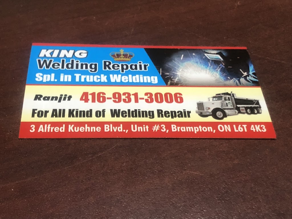 King Welding Repair Inc. | 3 Alfred Kuehne Blvd, Brampton, ON L6T 4K3, Canada | Phone: (416) 931-3006