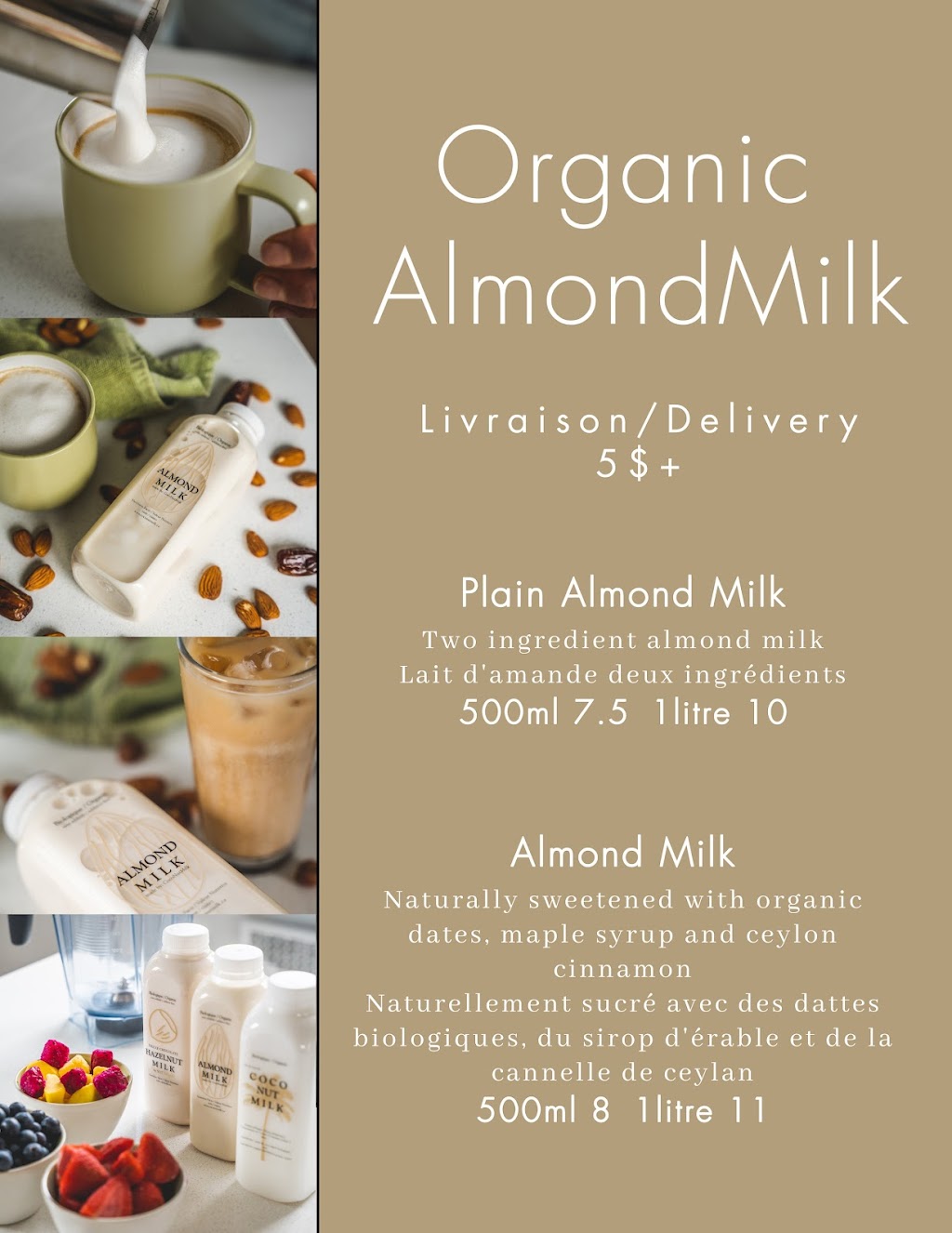 NutMylk | 10310 Boul Gouin O, Roxboro, QC H8Y 1S2, Canada | Phone: (438) 336-8910