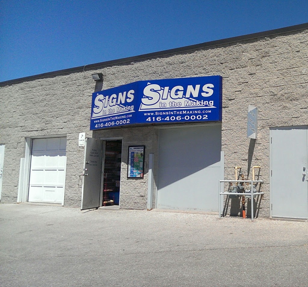 Signs In the Making | 225 Industrial Pkwy S #18, Aurora, ON L4G 3V5, Canada | Phone: (416) 406-0002