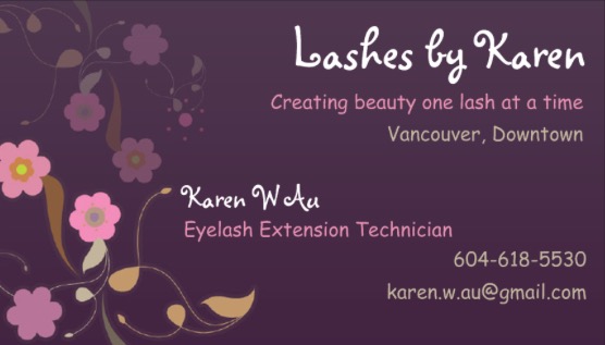 Lashes By Karen | 689 Abbott St, Vancouver, BC V6B 6B8, Canada | Phone: (604) 618-5530