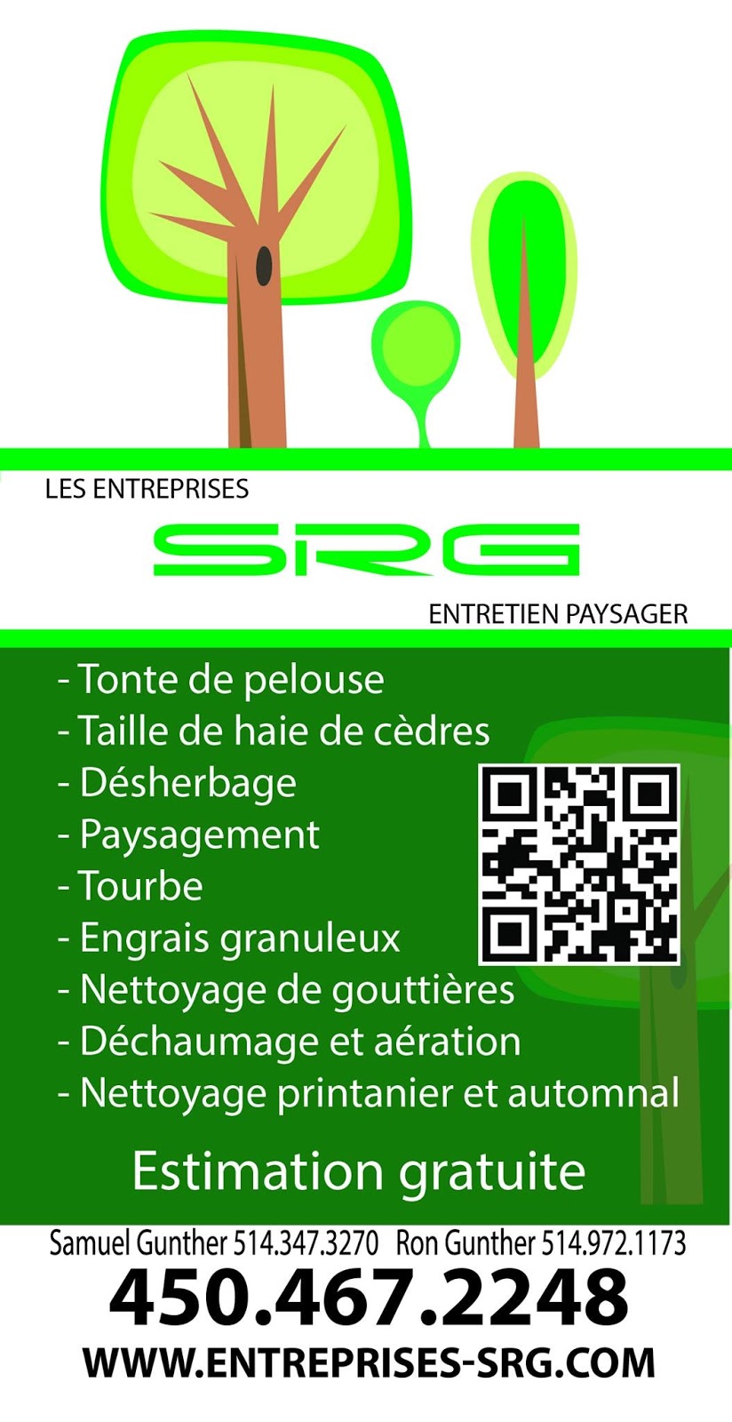 Les Entreprises S.R.G. Inc. | 176 Rue du Prince Arthur, Otterburn Park, QC J3H 1J7, Canada | Phone: (450) 467-2248