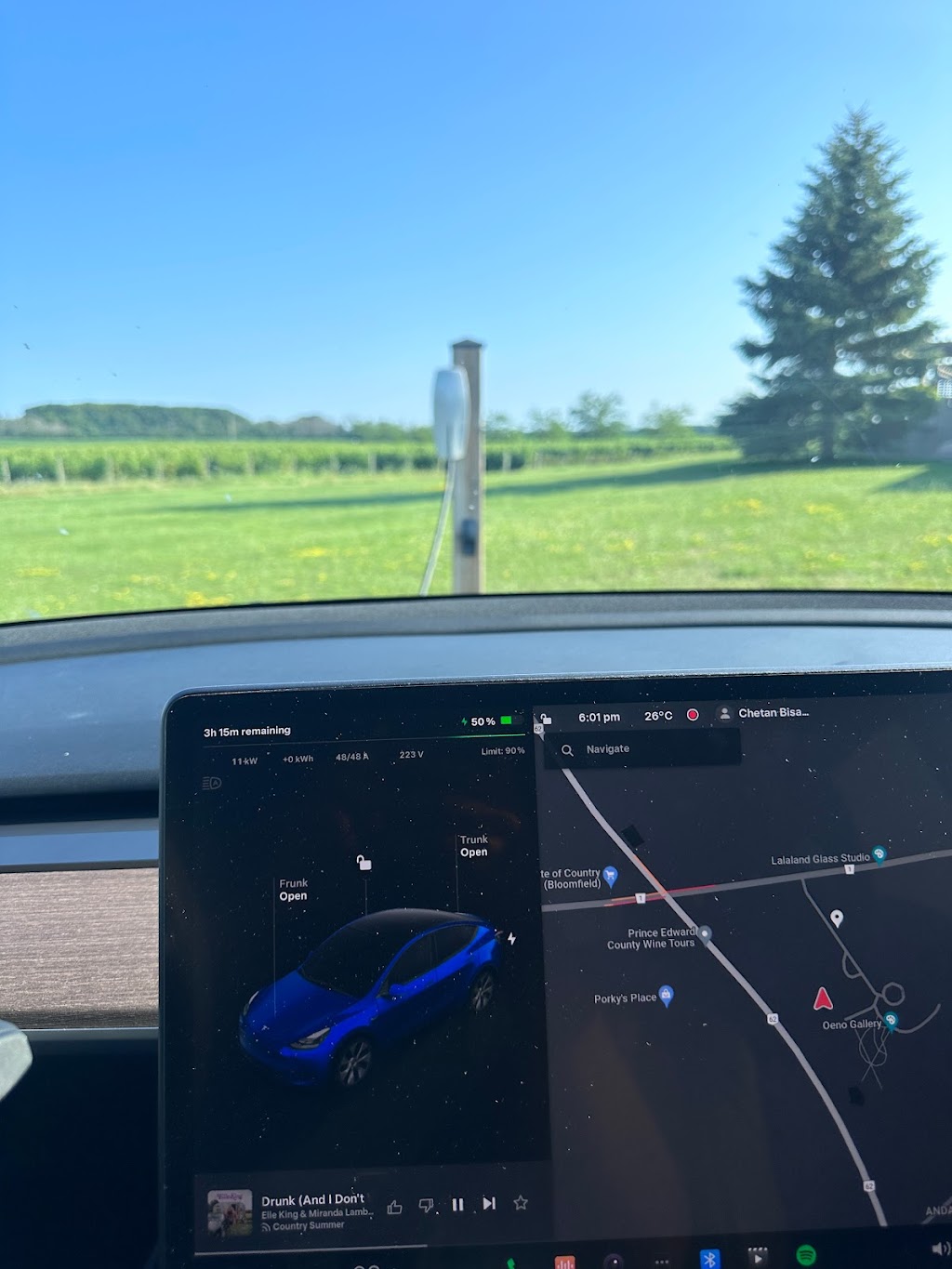 Tesla Destination Charger | 2274 Prince Edward County Rd 1, Bloomfield, ON K0K 1G0, Canada | Phone: (613) 393-1414