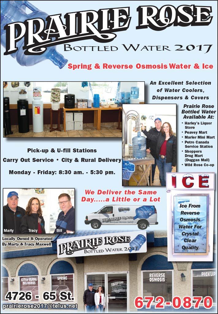 Prairie Rose Bottled Water and Ice Co. | 4726 65 St, Camrose, AB T4V 4L4, Canada | Phone: (780) 672-0870