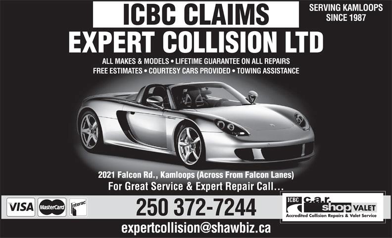 Expert Collision | 2021 Falcon Rd, Kamloops, BC V2C 4J2, Canada | Phone: (250) 372-7244