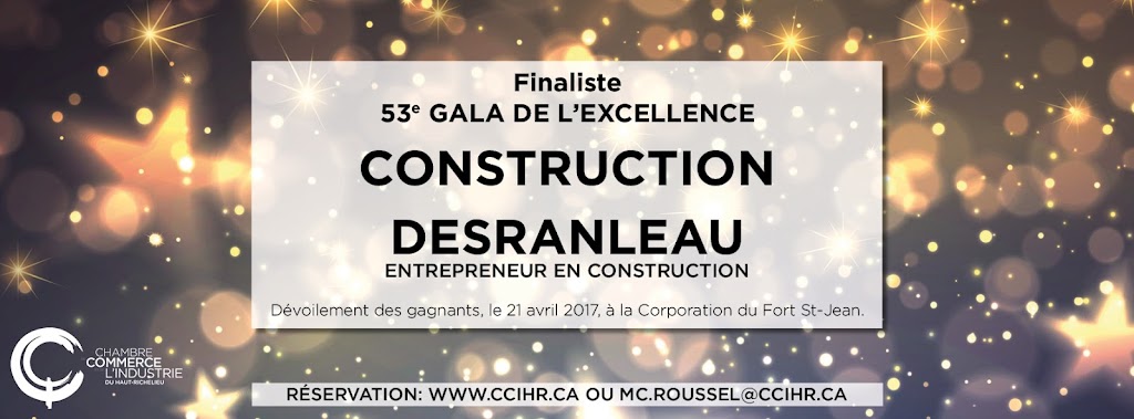 Construction Desranleau | 604 Rue Antoine-Coupal, Saint-Jean-sur-Richelieu, QC J3B 0K5, Canada | Phone: (514) 434-3951