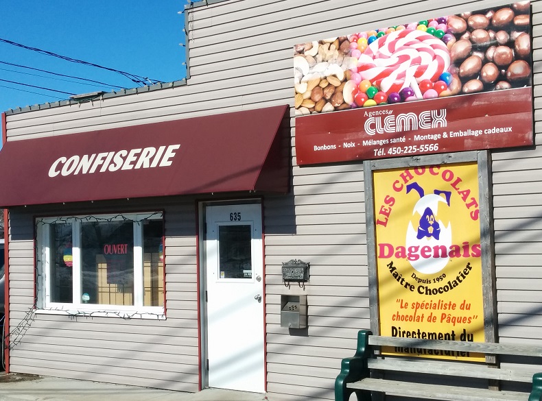 Confiserie Clémex | 635 Chemin Saint-Louis, Beauharnois, QC J6N 2L1, Canada | Phone: (450) 225-5566