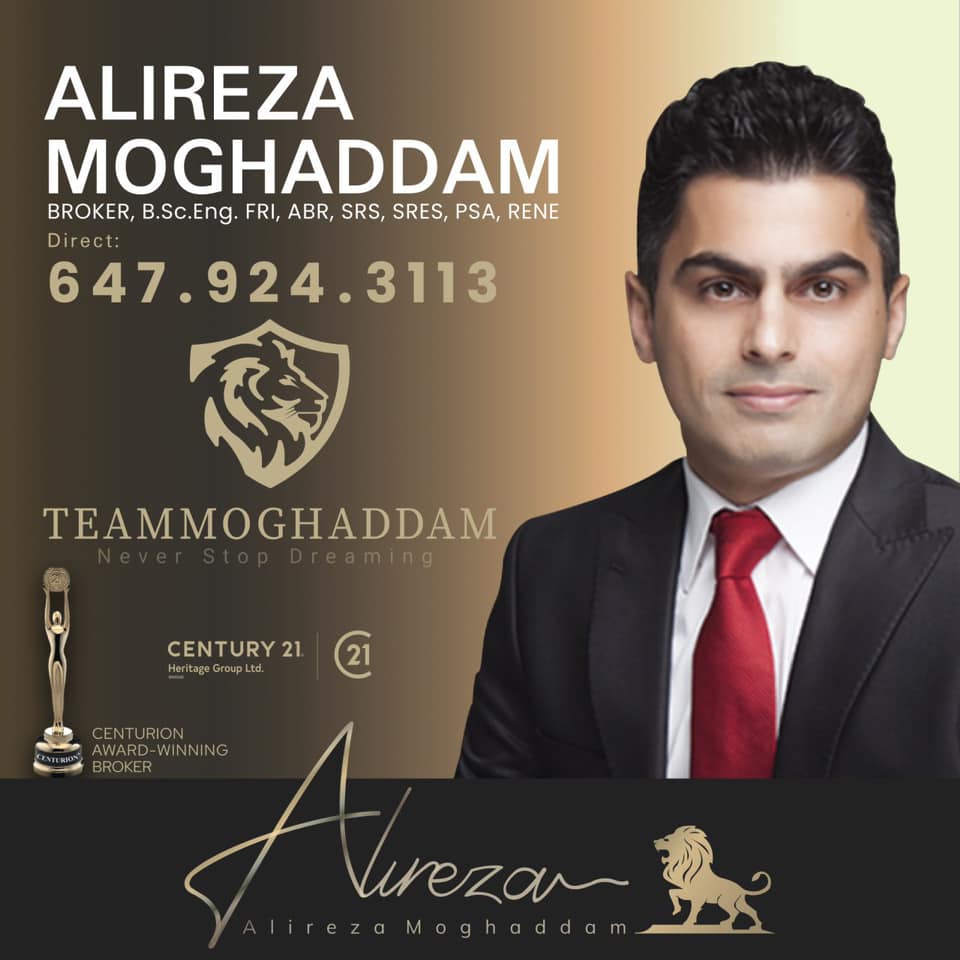 Alireza Moghaddam Real Estate Broker | 11160 Yonge St Unit 3, Richmond Hill, ON L4S 1H5, Canada | Phone: (647) 924-3113