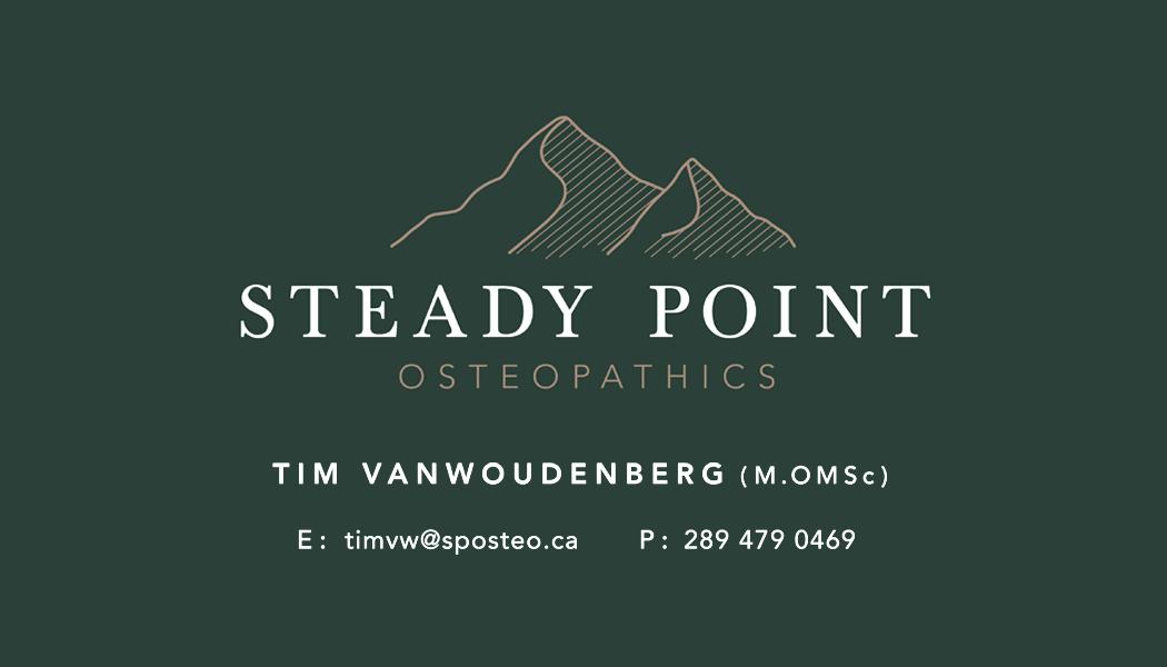 Steady Point Osteopathics | 209 Pelham Rd, St. Catharines, ON L2S 1W2, Canada | Phone: (289) 479-0469