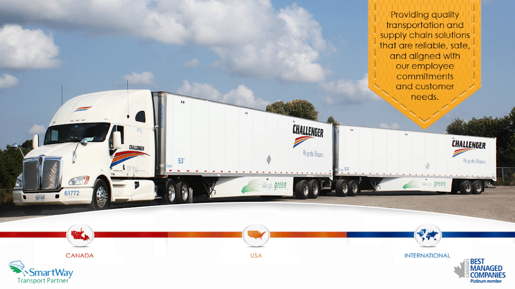 Challenger Motor Freight Inc | 300 Maple Grove Rd, Cambridge, ON N3E 1B7, Canada | Phone: (800) 268-2096