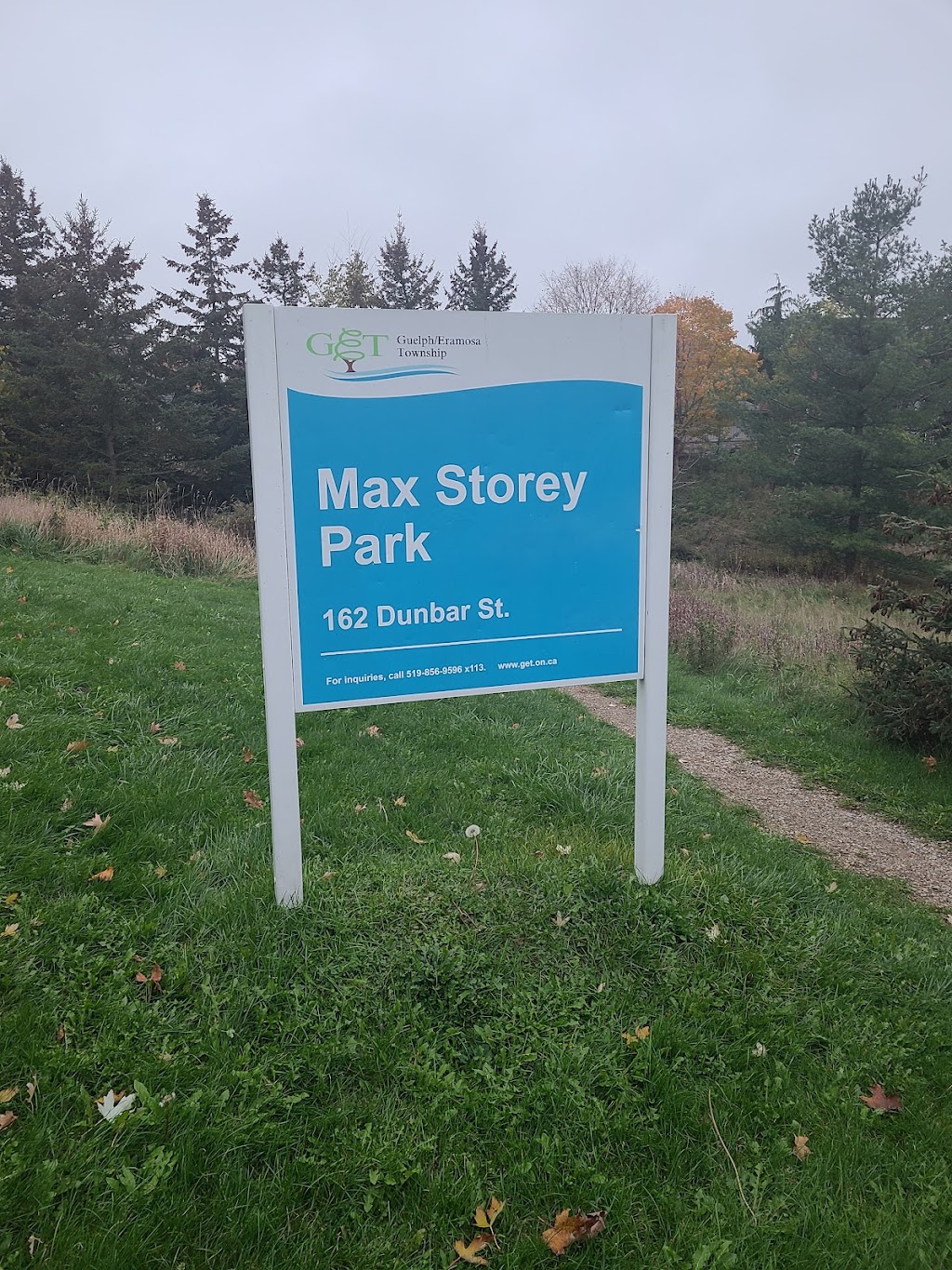 Max Storey Park | 162 Dunbar St, Guelph/Eramosa, ON N0B 2K0, Canada | Phone: (519) 856-9596