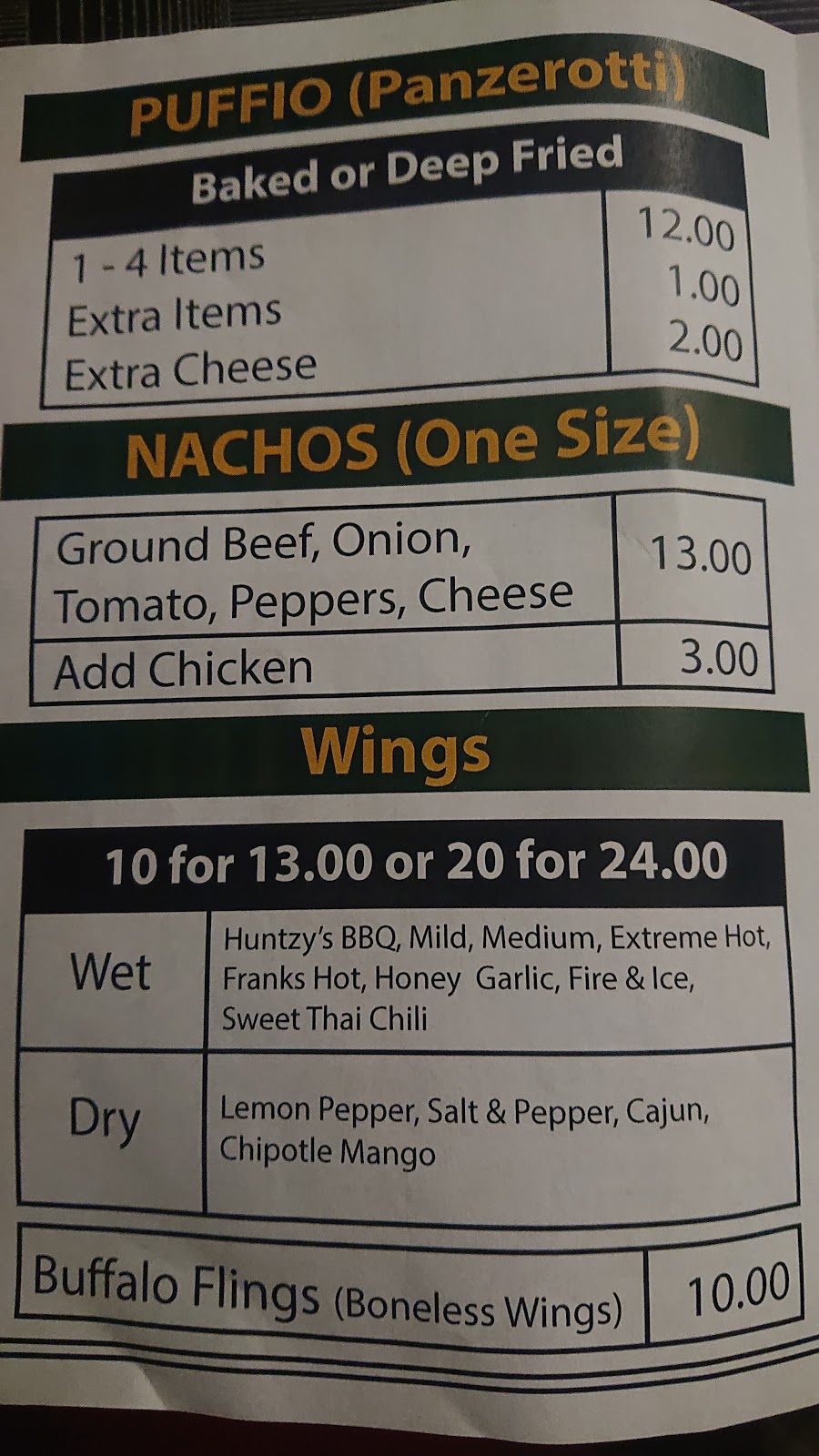 Huntzys Pizza & Wings | 636 Broadway St, Wyoming, ON N0N 1T0, Canada | Phone: (519) 704-0755