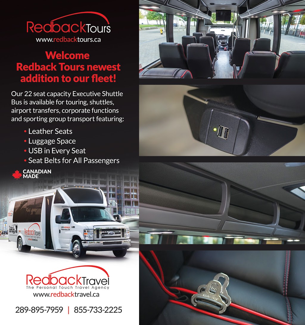 Redback Tours | 5 Hamilton St N, Waterdown, ON L8B 0G5, Canada | Phone: (289) 895-7959