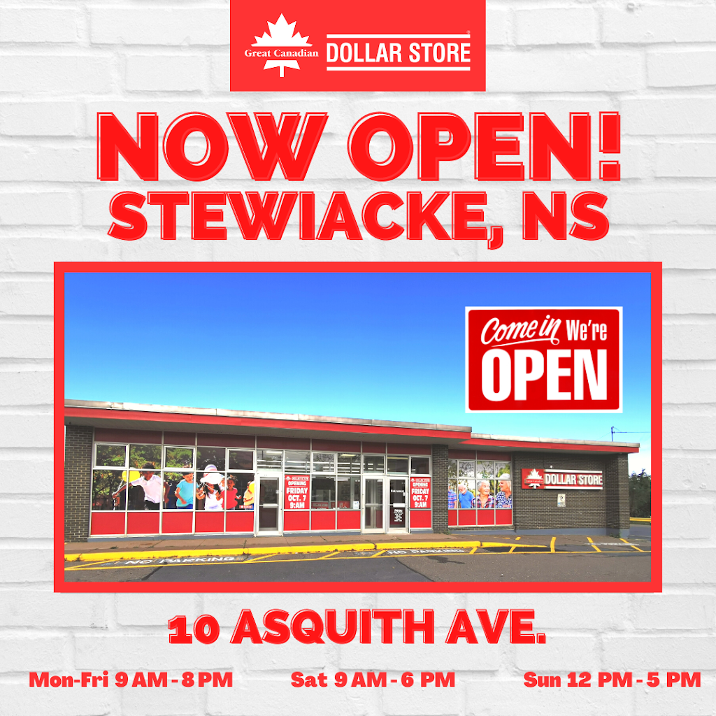 Great Canadian Dollar Store | 10 Asquith Ave, Stewiacke, NS B0N 2J0, Canada | Phone: (902) 639-2328