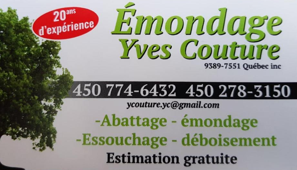 Émondage Yves Couture | 5515 Rue des Seigneurs E, Saint-Hyacinthe, QC J2R 1Z1, Canada | Phone: (450) 774-6432